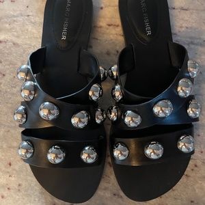 Marc Fisher Bryte 2 Sandals - Women | Color: Black | Size: 8